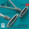 RESKIT RSU48-0481 Sea King blade fold restraint systems for Airfix kit (3D Printed) 1/48